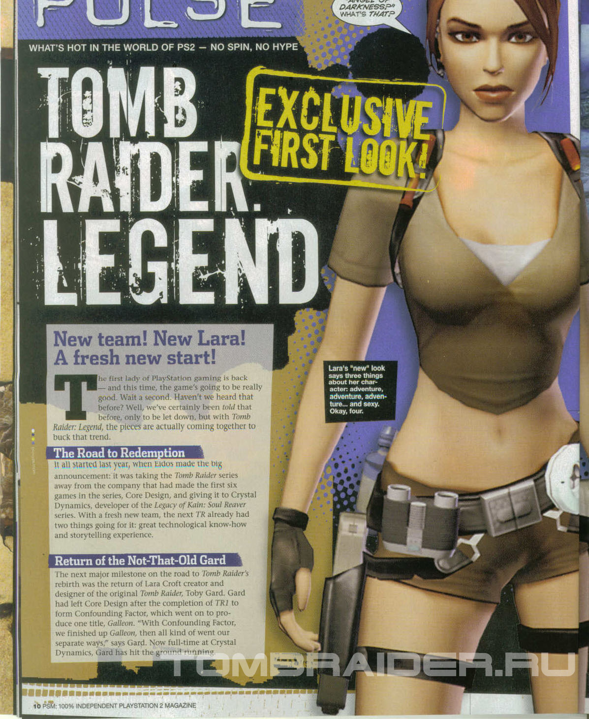 Tomb Raider Legend | Превью журнала PlayStation2 | - TombRaider.ru